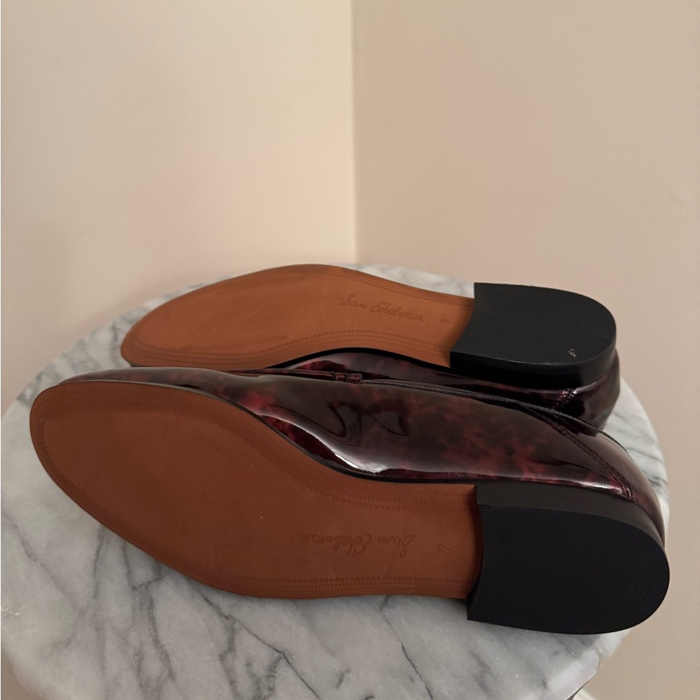 Sam Edelman Loraine Bit Loafers Women’s Size 7 NIB Coffee Multi Patent Leather - Picture 6 of 8